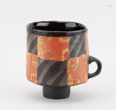 Lot 291 - JOHN MALTBY (1936-2020); a stoneware cup form...