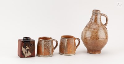 Lot 643 - A group of stoneware ceramics comprising a...