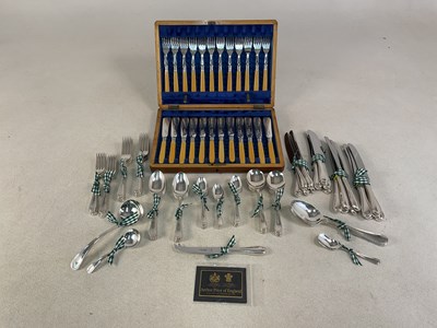 Lot 728 - ARTHUR PRICE; a set of silver plated cutlery,...