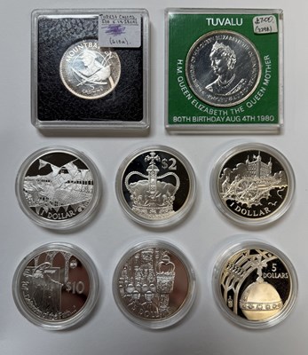 Lot 1578 - Eight various Elizabeth II silver and silver...