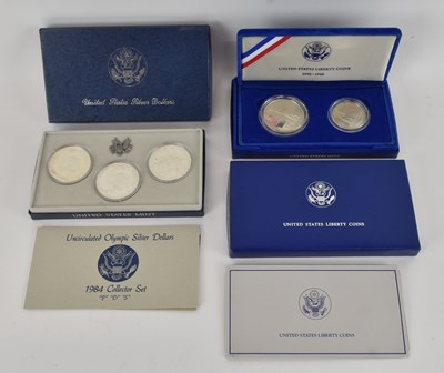 Lot 1594 - UNITED STATES MINT; two coin packs comprising...