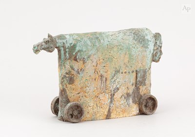 Lot 33 - AREK SZWED (born 1969); a grogged earthenware...