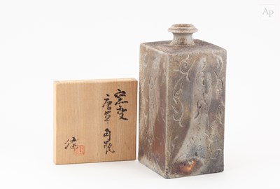 Lot 331 - KEN MATSUZAKI (born 1950); a tall square wood...