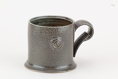 Lot 609 - WALTER KEELER (born 1942); a salt glazed mug,...