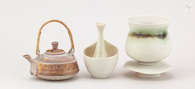 Lot 368 - MARY RICH (1940-2022); a miniature porcelain...