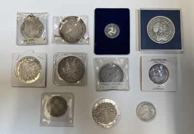 Lot 1575 - Eleven various silver pre-decimal coins, with...