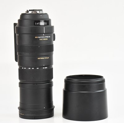 Lot 98 - SIGMA; a 150mm-500mm f5-f6.3, Nikon fit, with...