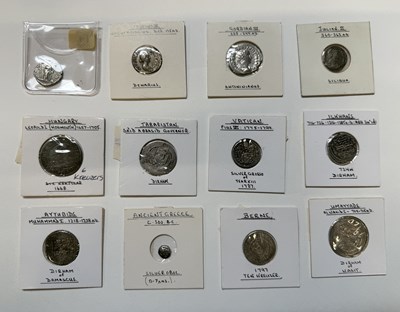 Lot 1569 - A collection of twelve mostly ancient coins,...