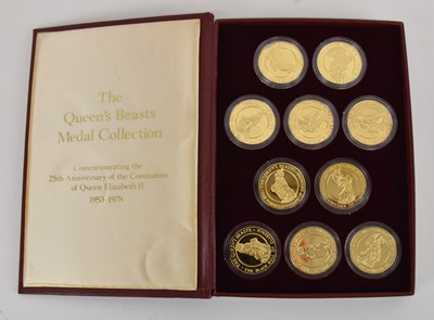Lot 1573 - POBJOY MINT LTD; 'The Queen's Beasts Medal...