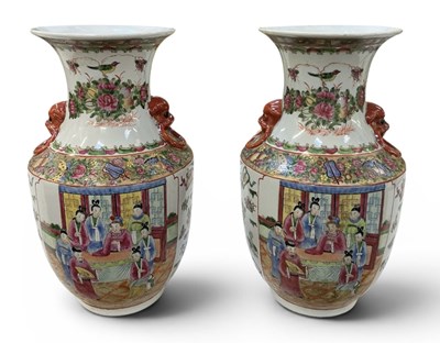Lot 1010 - A pair of early 20th century Chinese hand...