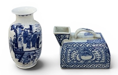 Lot 1036 - A modern Chinese blue and white porcelain...