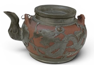 Lot 1022 - An early to mid 20th century Chinese pewter...