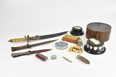 Lot 1032 - Knives, automobilia, etc