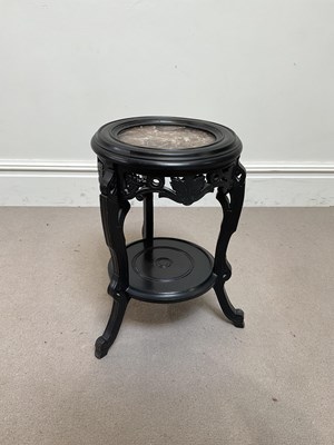 Lot 1201 - An early 20th century Chinese ebonised...