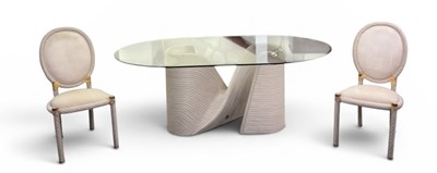 Lot 3 - BETTY COBONPUE; a modern contemporary oval...
