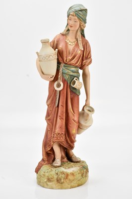 Lot 1297 - ROYAL DUX; a large ceramic figure of a water...