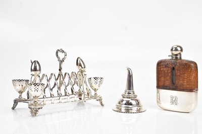 Lot 1461 - An early 20th century silver plated toast...