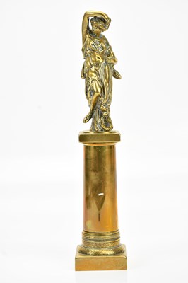 Lot 610 - A late 19th century bronze figure of a maiden...