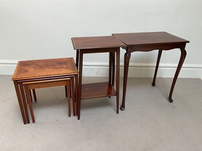 Lot 264 - An early 20th century stained mahogany side...