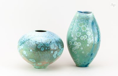 Lot 308 - JOHN STROOMER; a globular porcelain vessel...