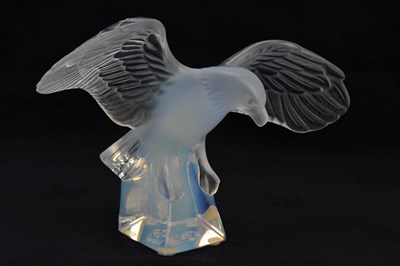 Lot 170 - LALIQUE, FRANCE; an opalescent model, 'Aigle',...