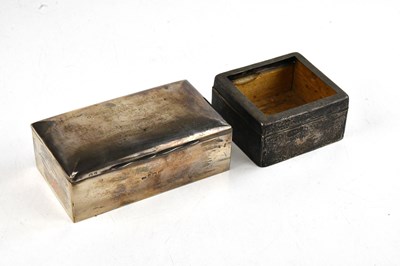 Lot 200 - Two hallmarked silver cigarette boxes, the...
