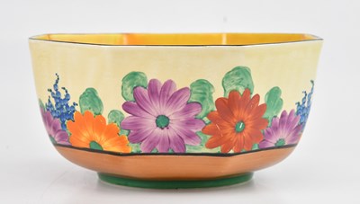 Lot 339 - CLARICE CLIFF; a Bizarre range bowl of...