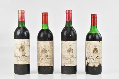 Lot 2482 - RED WINE; four bottles of Château Musar Gaston...