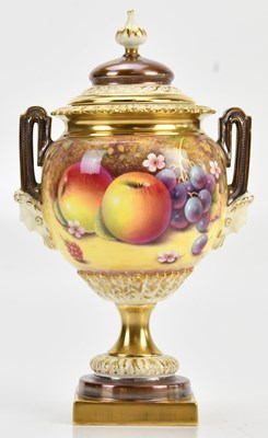 Lot 1307 - PETER PLATT FOR ROYAL WORCESTER; an impressive...
