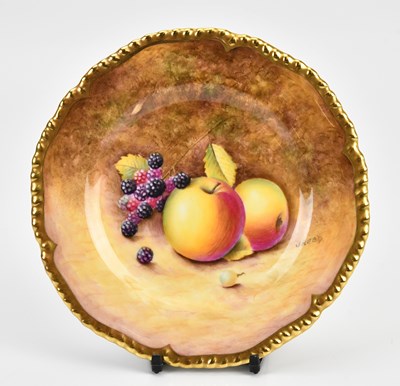 Lot 1326 - JOHN REED FOR ROYAL WORCESTER; a hand painted...
