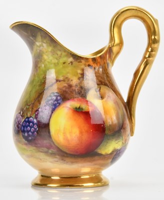 Lot 1333 - W H AUSTIN FOR ROYAL WORCESTER; a hand painted...