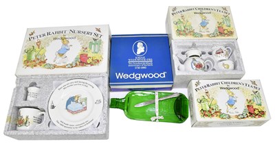 Lot 1696 - WEDGWOOD; two Peter Rabbit children's tea...