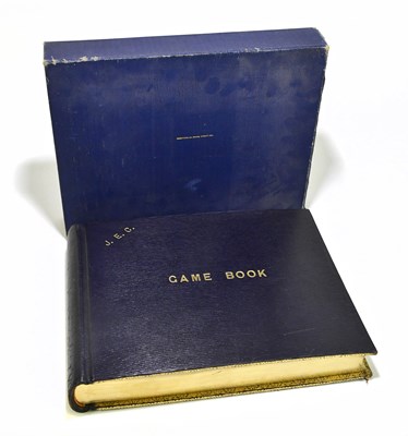 Lot 1499 - An early 20th century leather bound game book,...