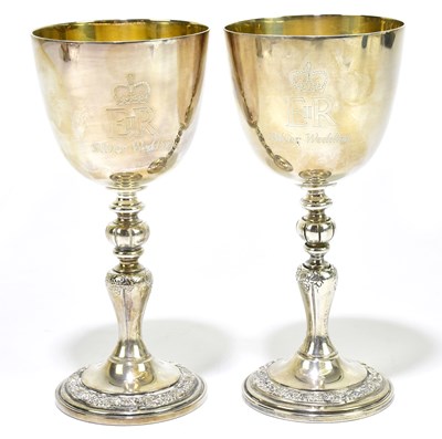 Lot 1260 - GARRARD & CO; a pair of Elizabeth II...