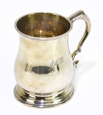 Lot 1271 - A George V hallmarked silver baluster shaped...