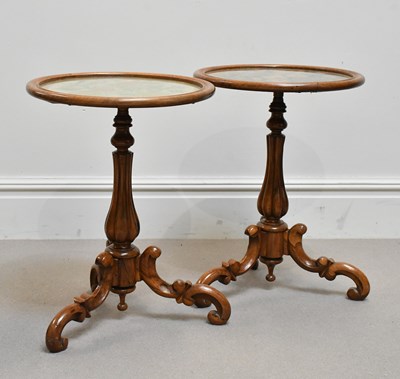 Lot 2020 - A pair of early Victorian rosewood tripod...