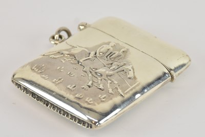 Lot 1206 - An early 20th century sterling silver vesta...