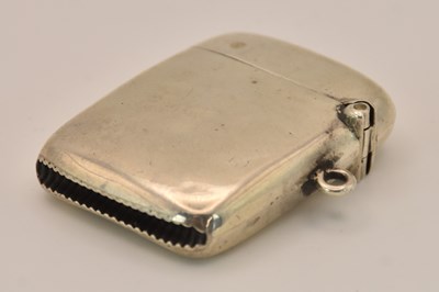 Lot 1209 - A George V hallmarked silver vesta case,...
