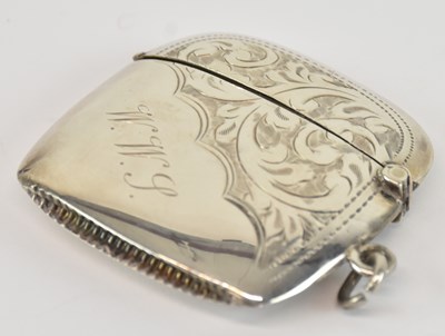 Lot 1188 - A George V hallmarked silver vesta case of...