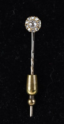 Lot 7 - A Victorian diamond set stickpin, set with...