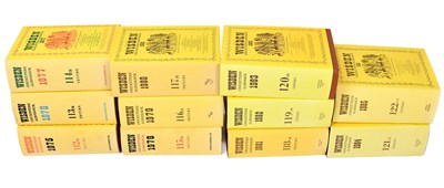 Lot 708 - WISDEN CRICKETERS' ALMANAC; 1975-1980 inclusive