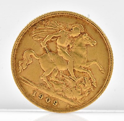 Lot 529 - An Edward VII half sovereign, 1909.