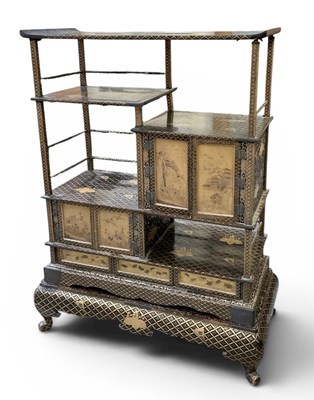 Lot 20 - A good mid 19th century Japanese black...