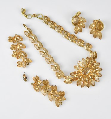 Lot 1440 - CHRISTIAN DIOR; a c1960 gold tone and...