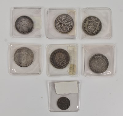 Lot 1582 - Seven George III and later GB and colonial pre-...