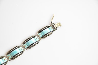 Lot 41 - An Art Deco Scandinavian silver and enamel...