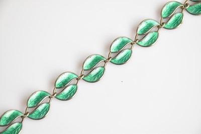 Lot 42 - DAVID ANDERSEN; a Scandinavian silver and...