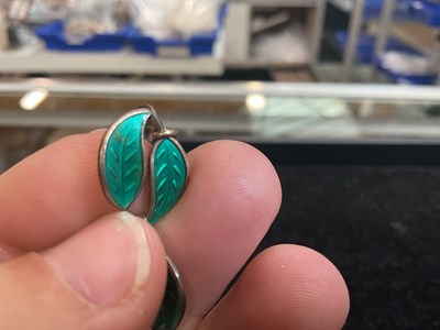 Lot 42 - DAVID ANDERSEN; a Scandinavian silver and...