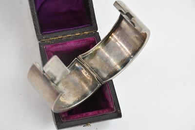 Lot 39 - A late Victorian silver plated hinged snap...