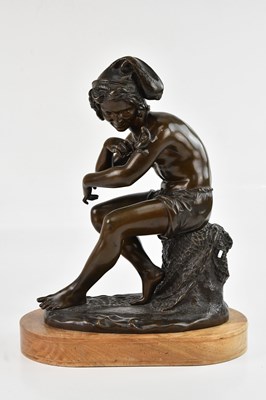 Lot 2312 - EMILE THOMAS; a 19th century bronze...